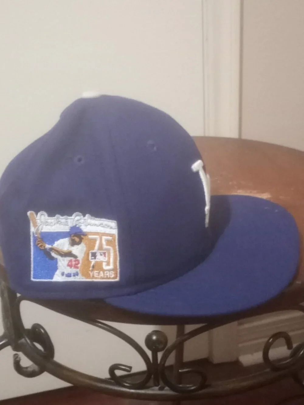 L.A. Dodgers Jackie Robinson 75 Years New Era 59FIFTY Fitted Cap Hat Sz 7
